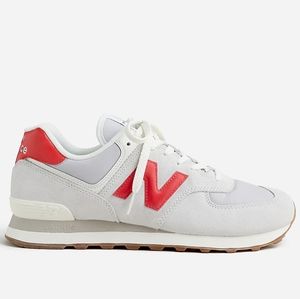New Balance 574 White Red Shoe Sneaker U574RF2